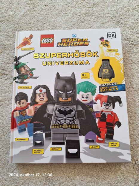 Lego Super Heroes Book Szuperhsk univerzuma knyv Batman minifigura