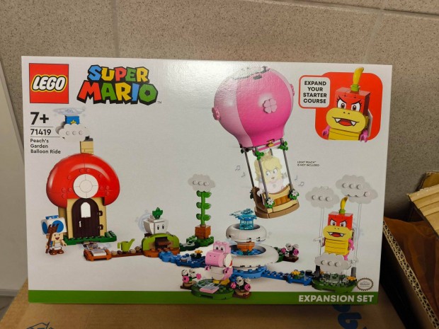 Lego Super Mario 71419 Peach lghajs kalandja a kertben j, bontatlan