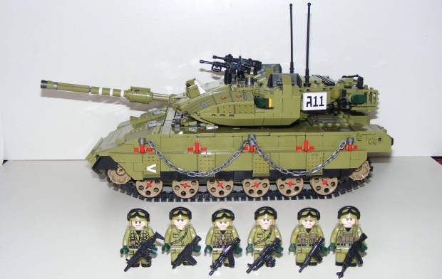 Lego Swat Modern Hadvisels Merkava Israeli tank 1750db +6 katona j