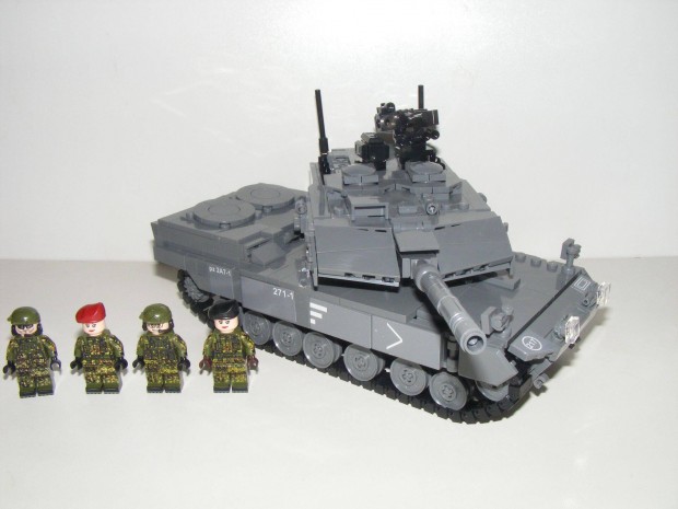 Lego Swat Modern Hadvisels Nmet Leopard 2A71 tank 900db + 4 katona