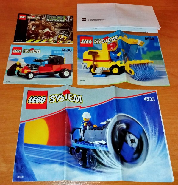 Lego System Rock Raiders Town Trains vonat vasút útmutatók