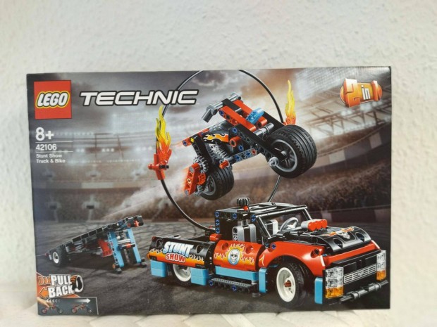 Lego Technic 42106 Kaszkadr teheraut s motor j, bontatlan