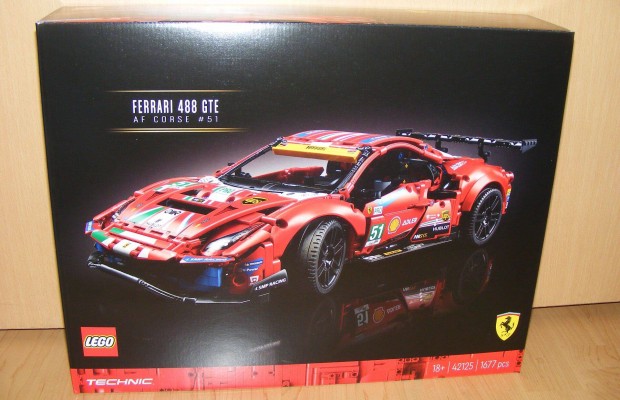 Lego Technic 42125 Ferrari 488 GTE versenyaut j BP!