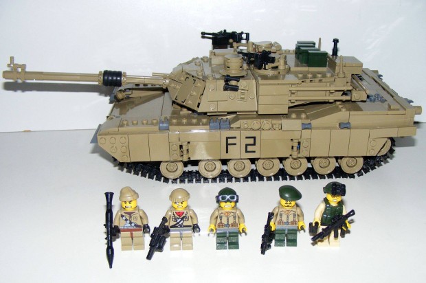 Lego U.S. M1A2 Abrams Tank World of Tanks 36x25x12cm 1460db Új