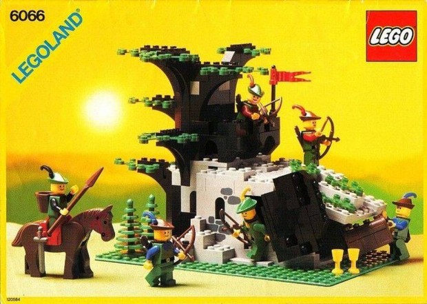 Lego castle 6066, Forestmen Camouflaged Outpost, 1987