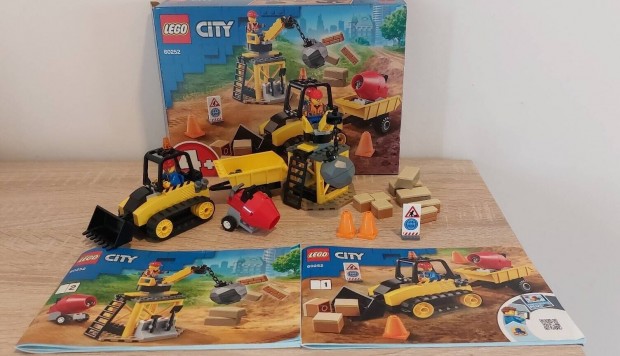 Lego city 60252 ptipari buldzer dobozban hinytalan