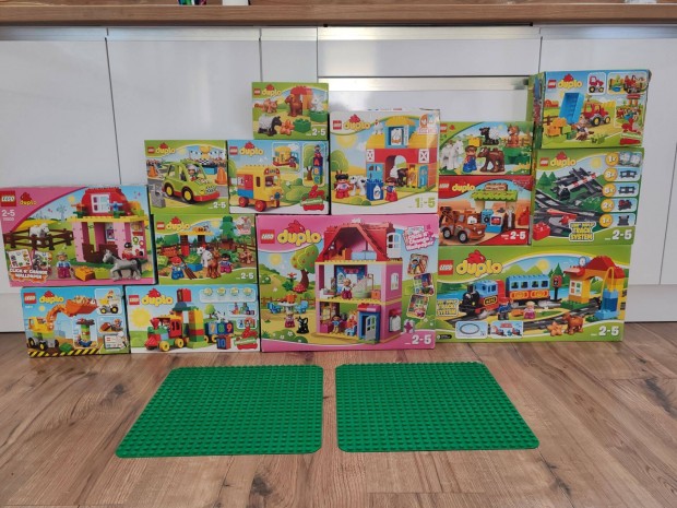 Lego duplo kszletek, alaplapok, mlesztett egyben minden