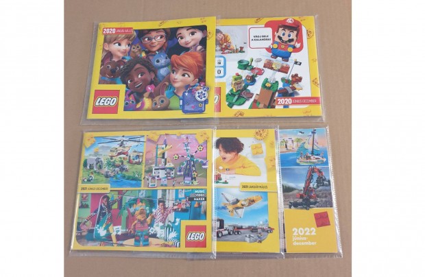 Lego féléves katalógusok 5db -magyar- Hibátlan