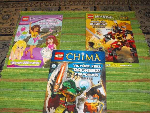 Lego matrics albumok 3 db Chima - Ninjago - Friends Akcis r!