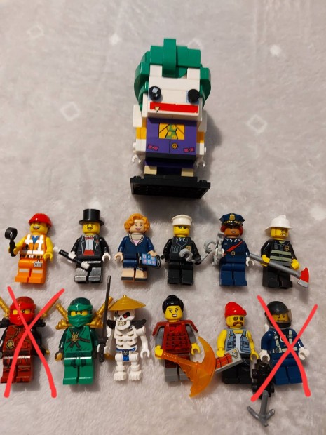 Lego minifigurk vegyesen 10 db+1 db nagy Joker!