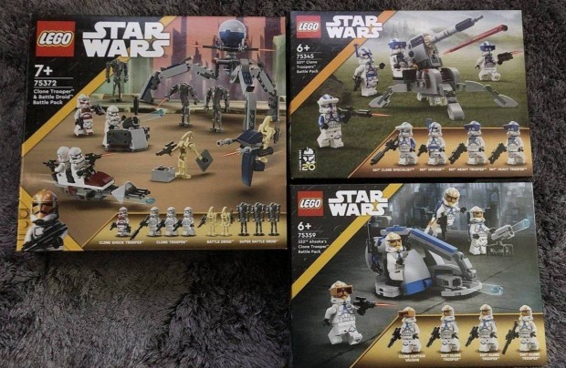 Lego star wars battle packs egyben elad!