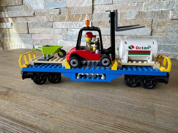 Lego vasuti targoncaszallito vagon Lego vonat vasut vagon
