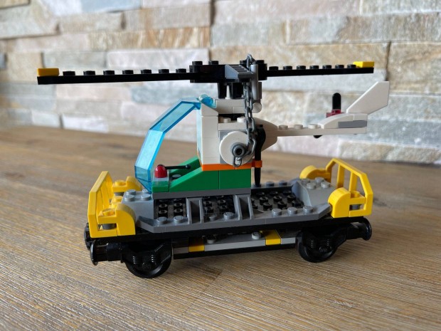 Lego vonat vasut helikopterszallito vagon Lego vonat vagon