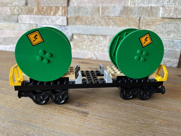 Lego vonat vasut tehervonat vagon Lego kabeldobszallito vagon