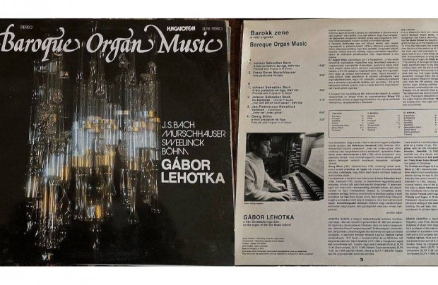 Lehotka Gbor Barokk zene bakelit LP hibtlan