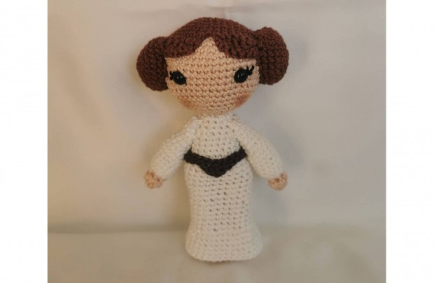 Leia Organa hercegn amigurumi horgolssal kszlt 15 cm, j! Elad!