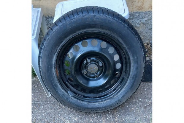 Lemez felni, Opel Astra G, 15" gumival, 195/60/15 Firestone, 1 db
