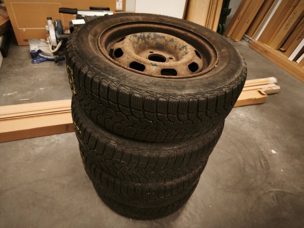 Lemezfelni 14" + hasznlt tligumi (r=4db)