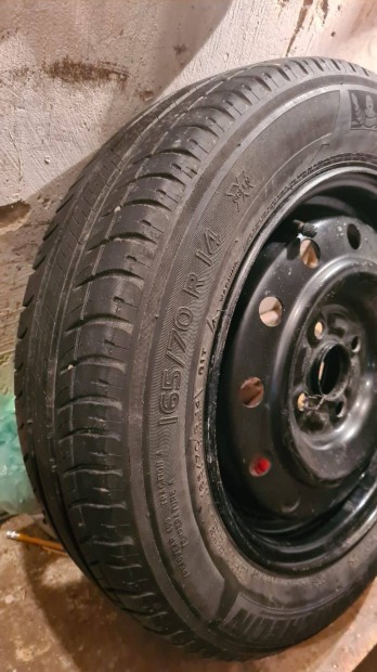 Lemezfelni nyári gumival, Suzuki Swift II 14" col (4x100 5Jx14 ET45)