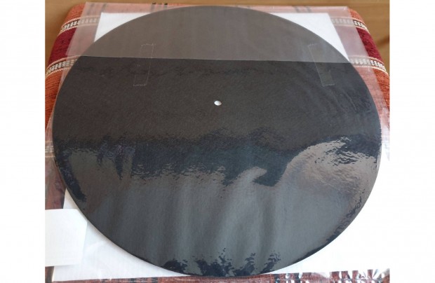 Lemezjtsz Filc korong Fekete 295mm  3mm bakelit vinyl j