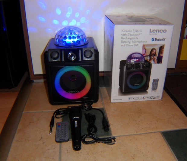 Lenco PA-051BK akkus bluetooth karaoke hangfal