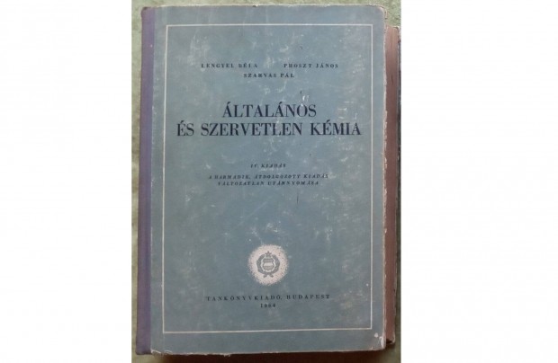 Lengyel, Proszt, Szarvas: ltalnos s szervetlen kmia (1964)