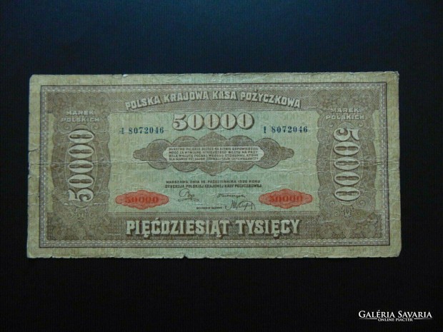 Lengyelorszg 50000 marek 1922