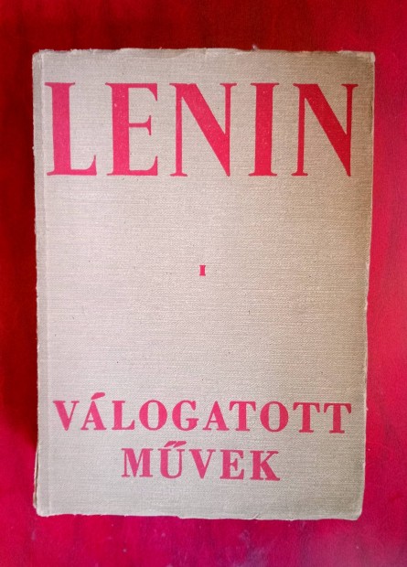 Lenin Vlogatott Mvek,knyv, szp llapot