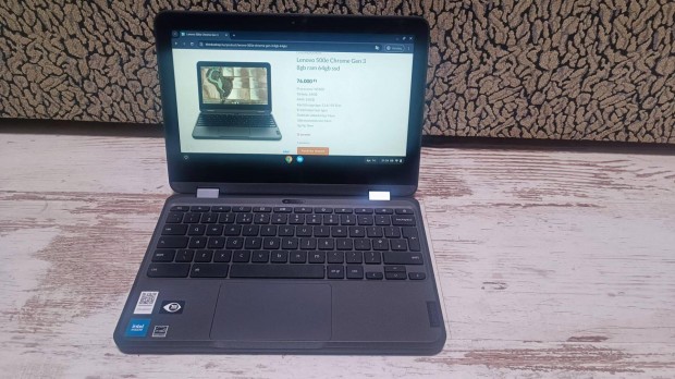Lenovo 500e Chromebook gen 3 laptop 8gb ram 64gb ssd rint intel