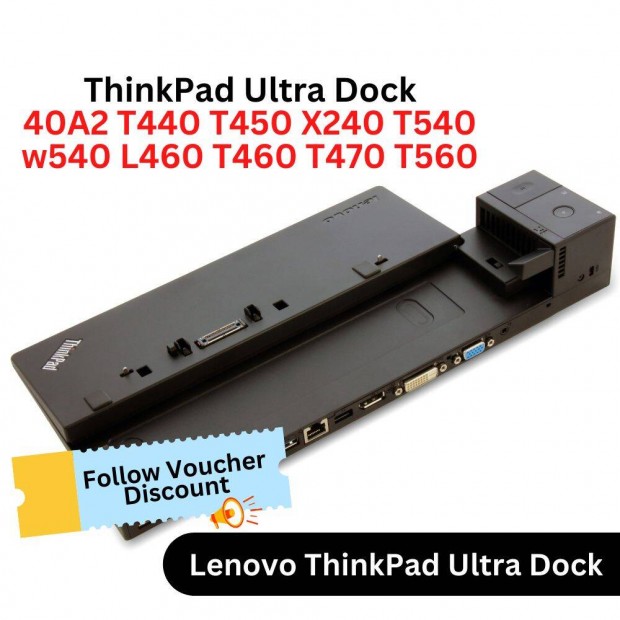 Lenovo Dokkol (x240 x250 x260, x270, T450, T460, T470, T550, T560 stb