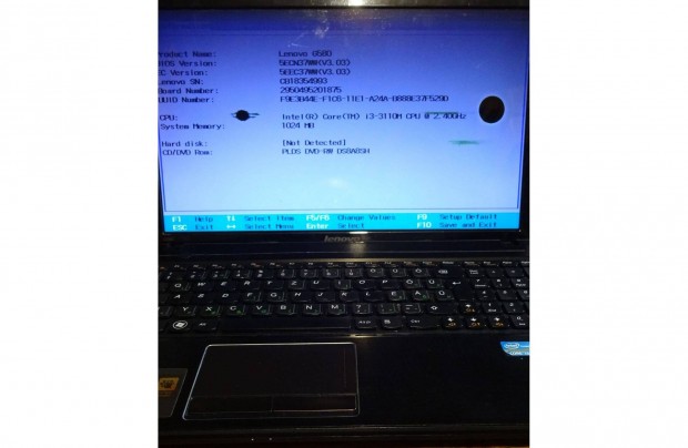 Lenovo Ideapad G580 laptop hibsan hinyosan elad!