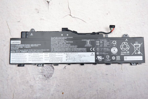 Lenovo Ideapad laptop akkumultor eredeti tbb rs L19M3PF4 3ICP6/54/