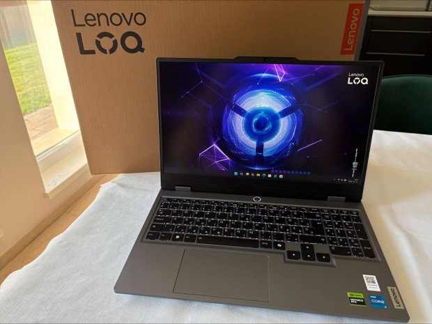 Lenovo LOQ gamer laptop - 6GB Rtx 4050 + 16GB DDR5 + i5-12450H - 2 év