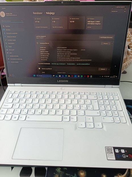 Lenovo Legion 5 15ACH6 eladó