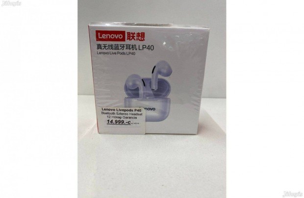 Lenovo Live Pods LP40 Bluetooth Headset