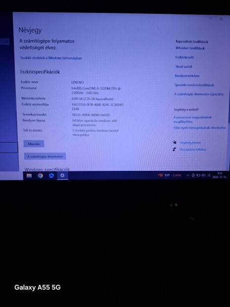 Lenovo T430s laptop. 8 gb ram 320 gb hdd 