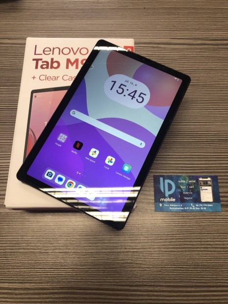 Lenovo Tab M9, jszer, Szrke, 32GB, Dobozos, Garancia