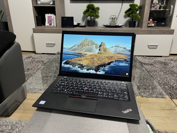 Lenovo Thinkpad T470S rintkijelz Laptop i5 6300 8 GB 256 SSD Szmla