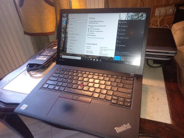 Lenovo Thinkpad T470 Core i5 kamerás laptop, 8 GB, 128 SSD, 3 H akku
