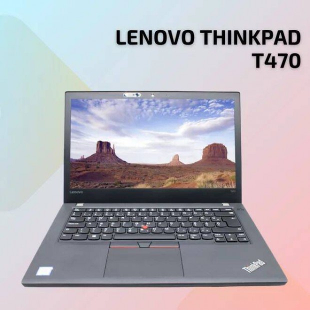 Lenovo Thinkpad T470 Notebook (i5-6300u/8GB/256 SSD)Magyar nyelv