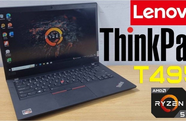 Lenovo Thinkpad T495- AMD Ryzen 5/8GB/256GB SSD/Windows/Hun
