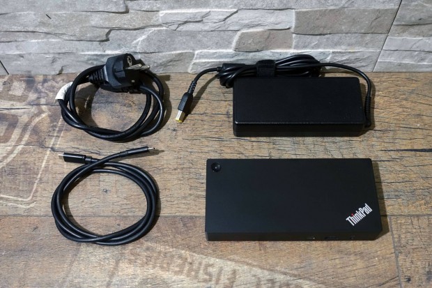 Lenovo Thinkpad USB C dokkol, 135W-os adapterrel