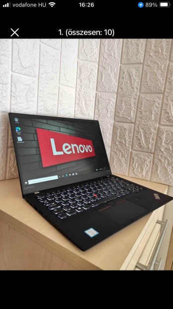 Lenovo Thinkpad x1 Carbon i7 7600u 16 Gbram 256 SSD 