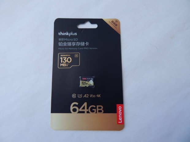 Lenovo Thinkplus Micro Sdxc 64 GB Memriakrtya Card V30 Bontatlan j