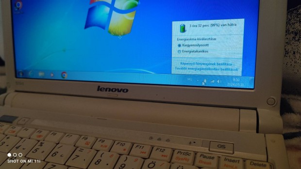 Lenovo ideapad netbook j aksival, hibtlan llapotban elad 