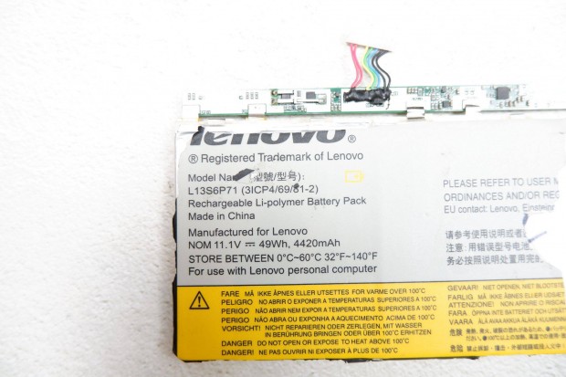 Lenovo laptop akkumultor eredeti hibs L13S6P71 3ICP4/69/81-2