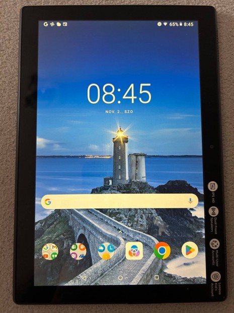 Lenovo tablet 4 10 ers akkumultorral, kivl llapot