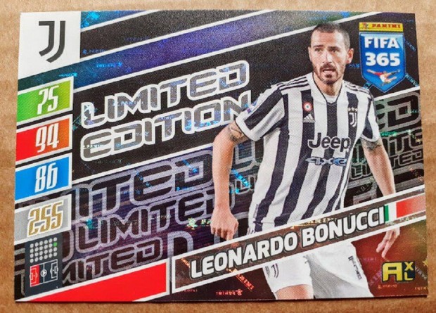 Leonardo Bonucci Juventus Limited focis kártya Panini FIFA Update 2022