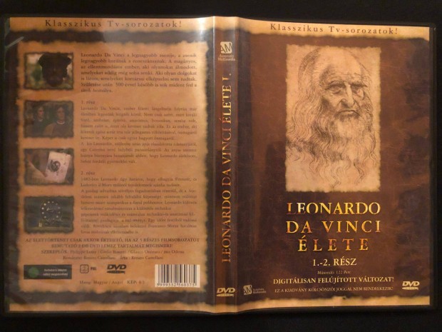 Leonardo Da Vinci lete 1-2. DVD (ritkasg, karcmentes, feljtott)