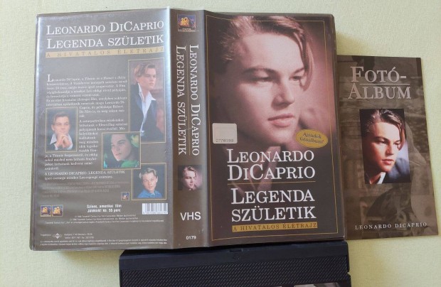 Leonardo Dicaprio Legenda szletik VHS eredeti videokazetta ajndk fo